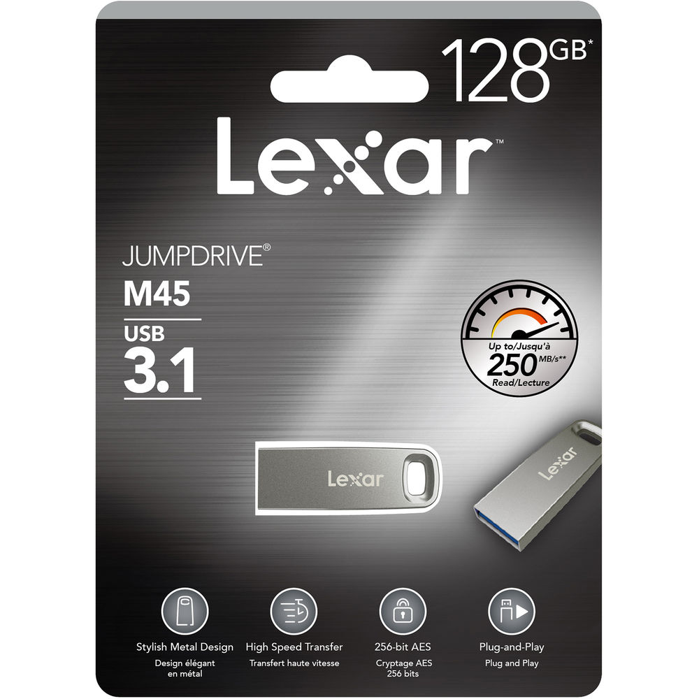 LEXAR memorija USB JumpDrive M45 128GB (USB 3.1)