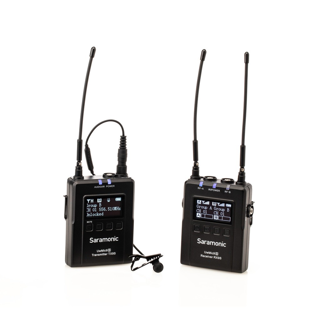 SARAMONIC bežični mikrofon UwMic9S Kit1 3.5mm/XLR UHF Lavalier (1xRX9S, 1xTX)