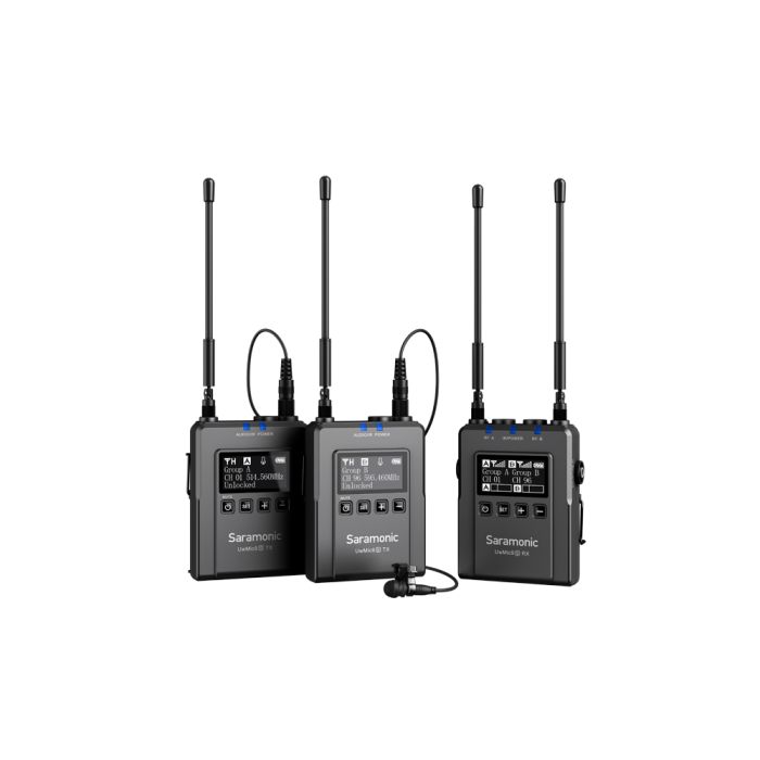 SARAMONIC UwMic9 Kit2 3.5mm UHF Wireless Lavalier bubica mikrofon (1xRX9, 2xTX9)