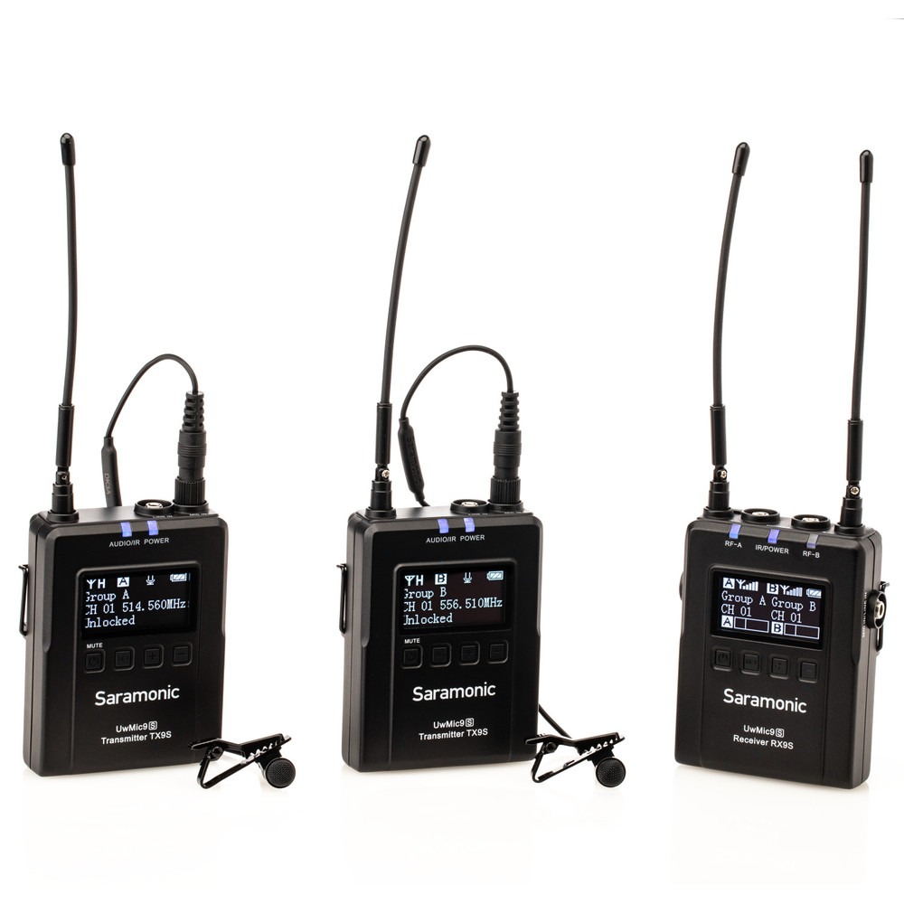 SARAMONIC UwMic9S Kit2 3.5mm/XLR UHF Wireless Lav. bubica mikrofon (1xRX9S, 2xTX