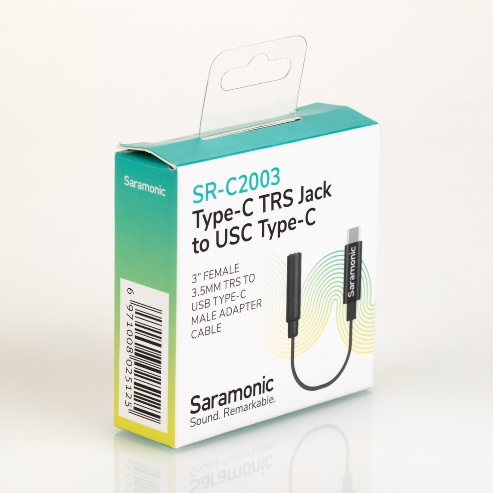 SARAMONIC adapter SR-C2003 Ž 3.5mm TRS na USB-C Stereo/Mono