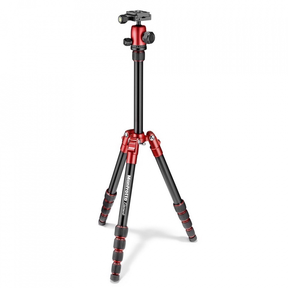MANFROTTO stativ Element Traveller Small (Red)