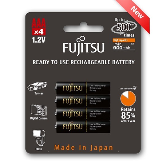 Fujitsu  baterije AAA black HR-4UTHCEU (4B)