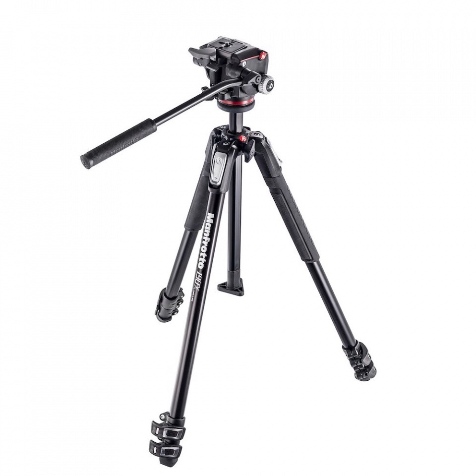 MANFROTTO stativ 190 MK190 X3-2W Alu sa XPRO video fluid. glavom