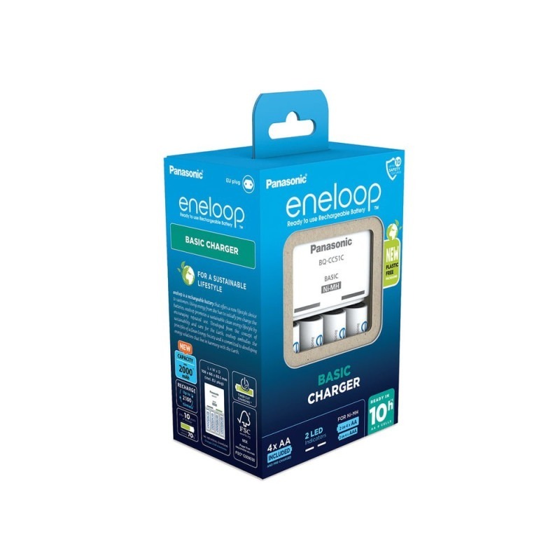 PANASONIC punjač eneloop (10h) BQ-CC51E (bez baterija)
