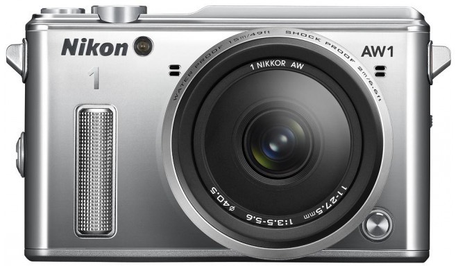 NIKON fotoaparat Nikon 1 AW1 + objektiv AW 11-27.5mm Silver