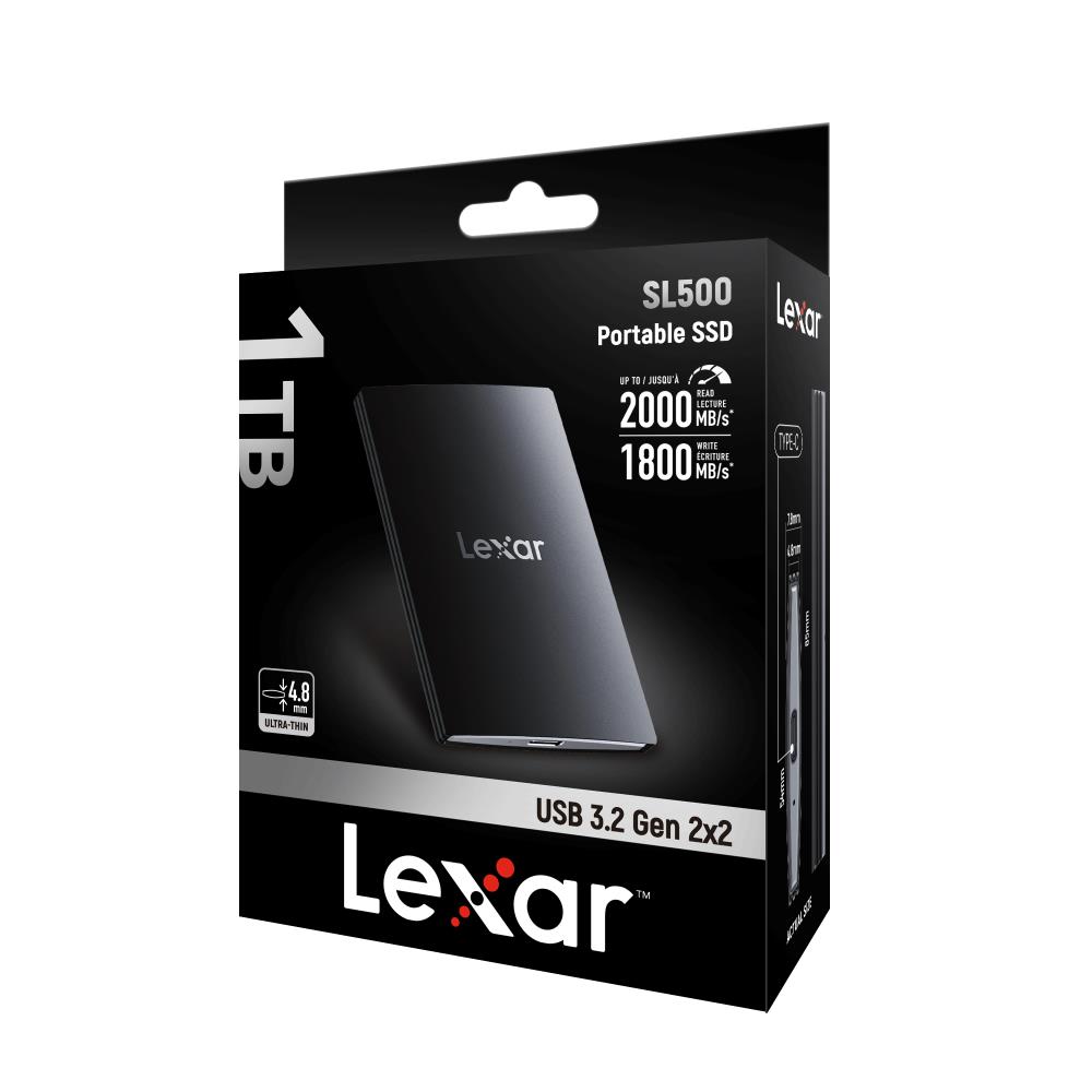 LEXAR memorija SSD LSL500 4TB External Portable USB 3.2 (R2000MB/s, W1800MB/s)